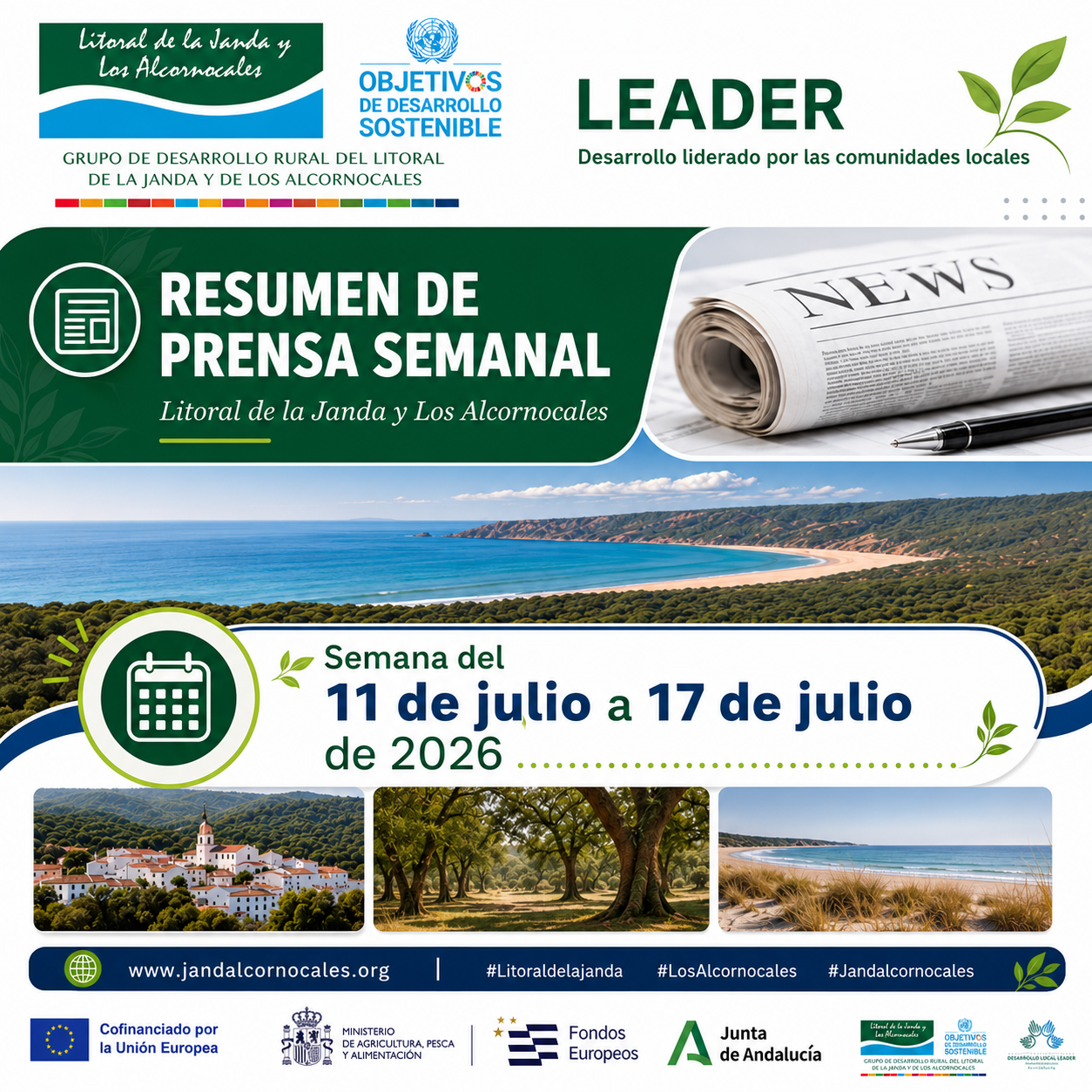 Resumen de prensa semanal | Litoral de la Janda y Los Alcornocales Semana del 11 al 17 de julio de 2026