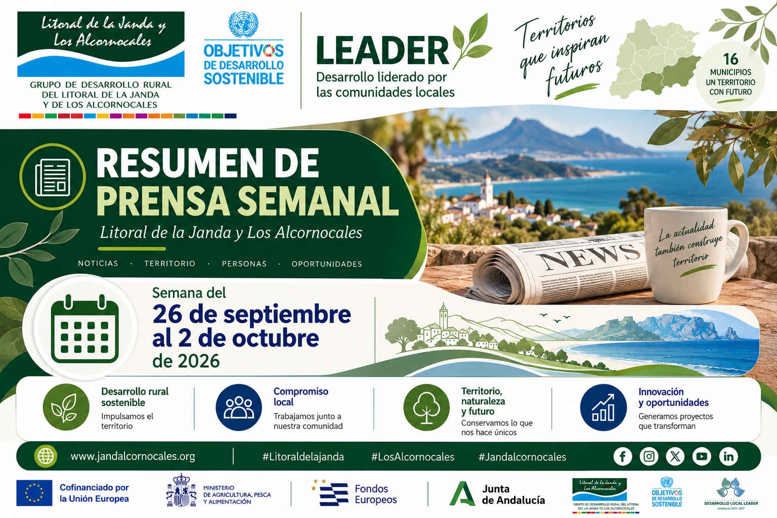Resumen de prensa semanal | Litoral de la Janda y Los Alcornocales Semana del 26 de septiembre al 2 de octubre de 2026