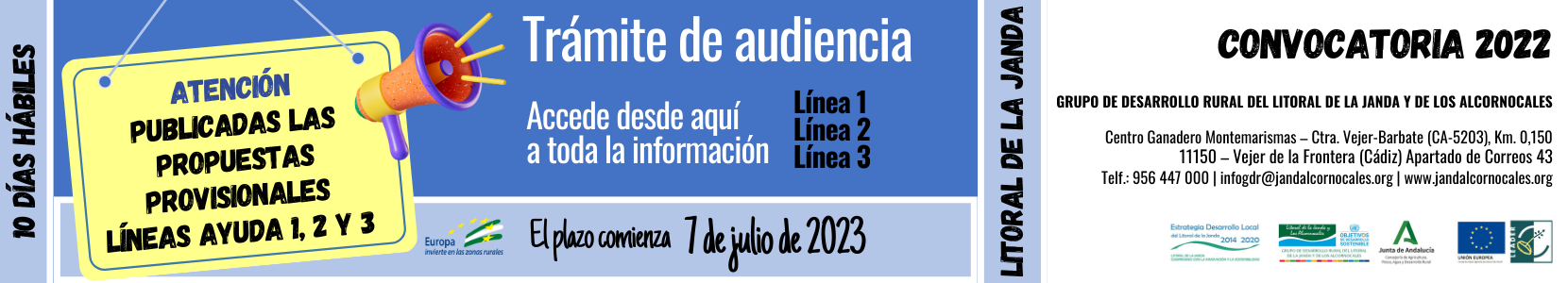 Trámite audiencia Litoral Janda